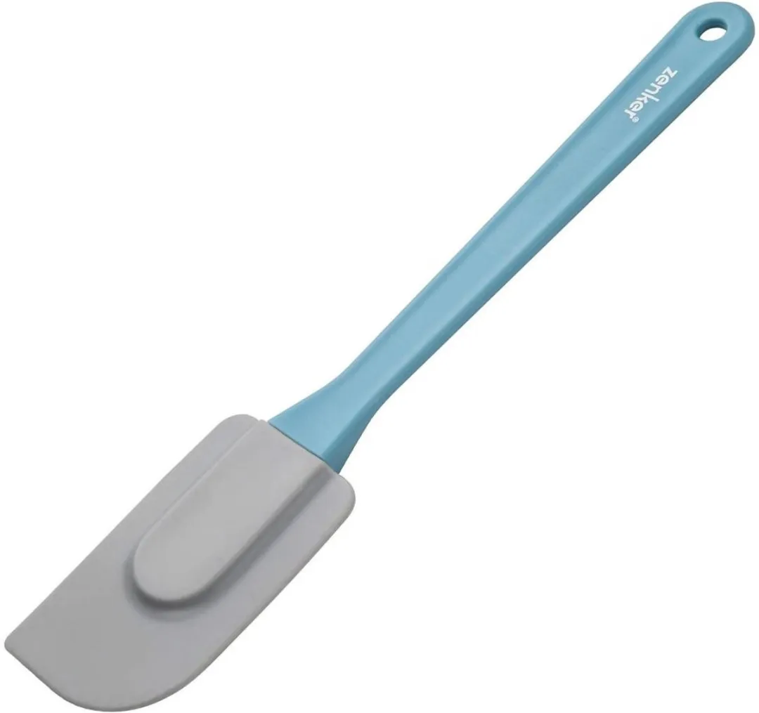 Zenker 43917 Siliconen Spatel 26,5x5cm - Blauw/Grijs