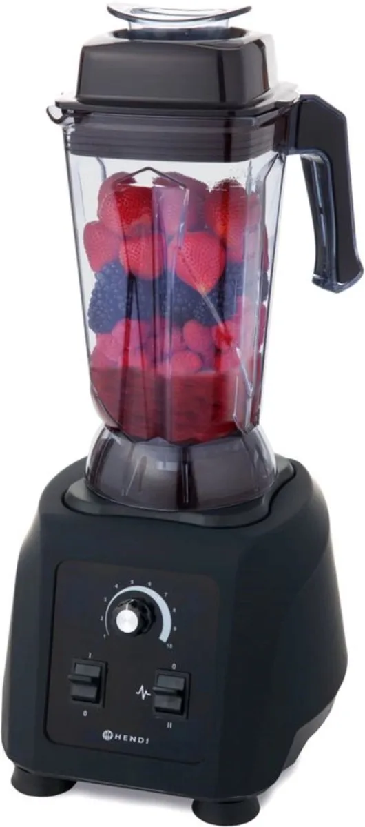 HENDI Krachtige Blender 230213 - 1680W - 2,5L - Zwart