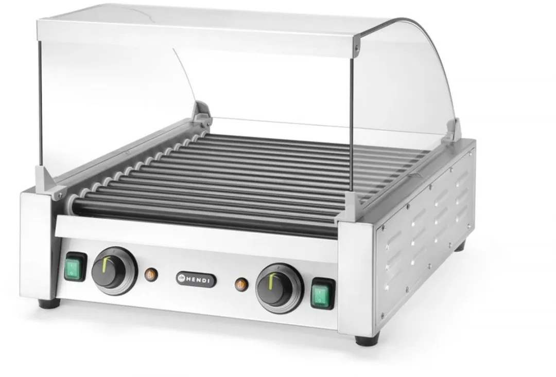 HENDI Glazen Afdekking Worstenroller Grill 268551 - RVS