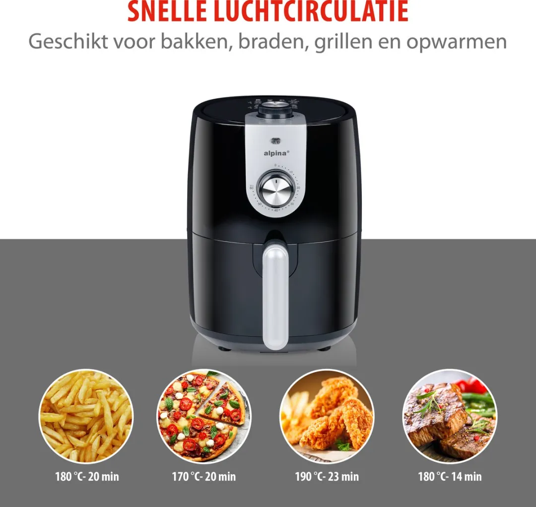 Alpina Airfryer 2L - 900W