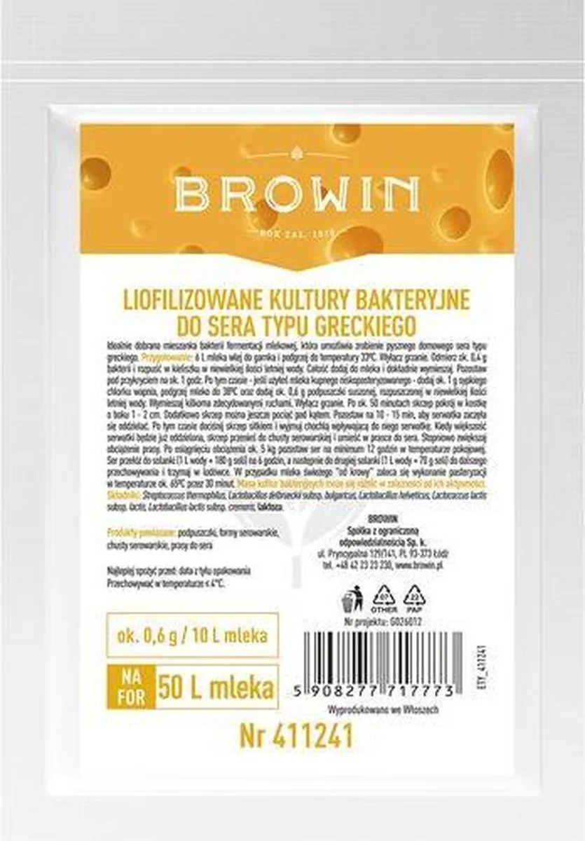 Browin Kaascultuur Grieks Feta 5908277717773