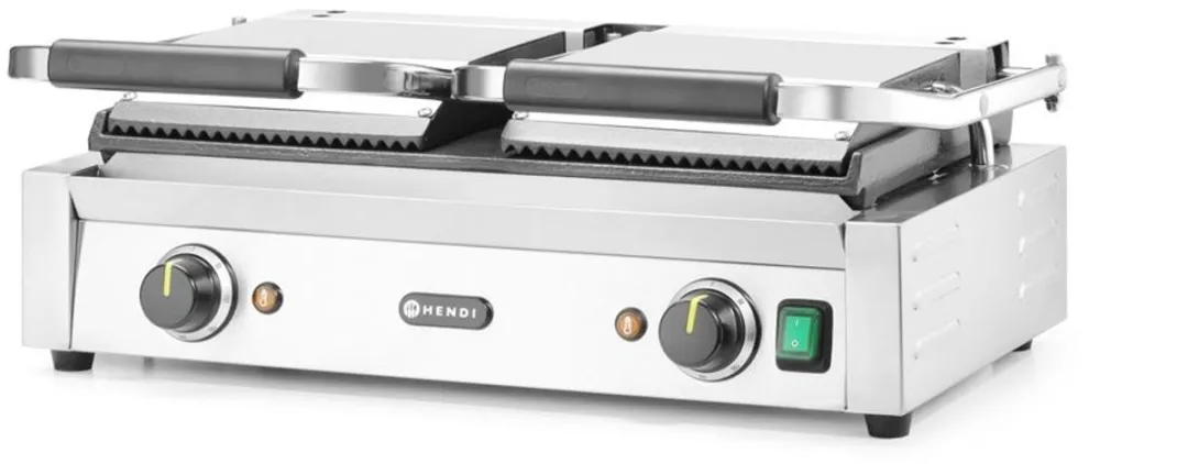 HENDI HT263808 Dubbele Contactgrill 3600W - 3 Platen