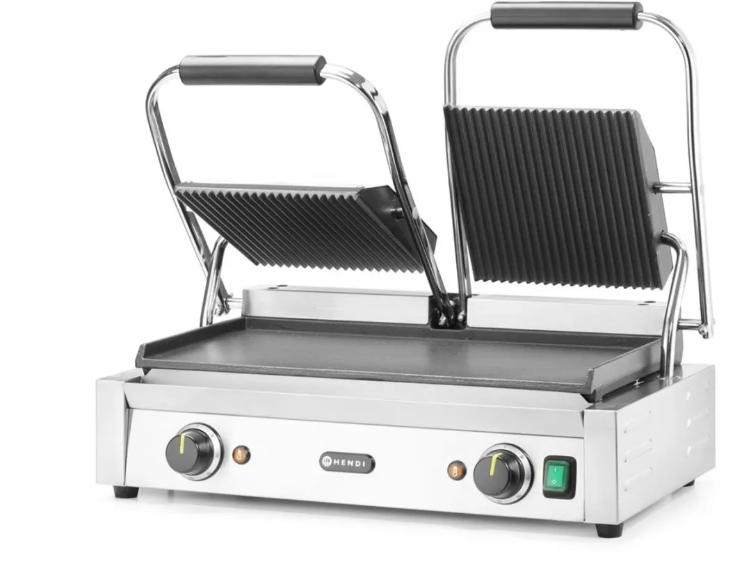 HENDI HT263808 Dubbele Contactgrill 3600W - 3 Platen