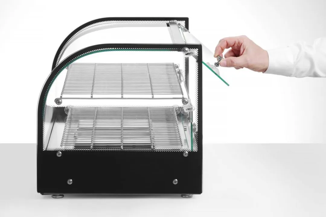 HENDI 273999 Tweelaagse Warmhoudvitrine - 800W - Zwart - afbeelding 6 van 6