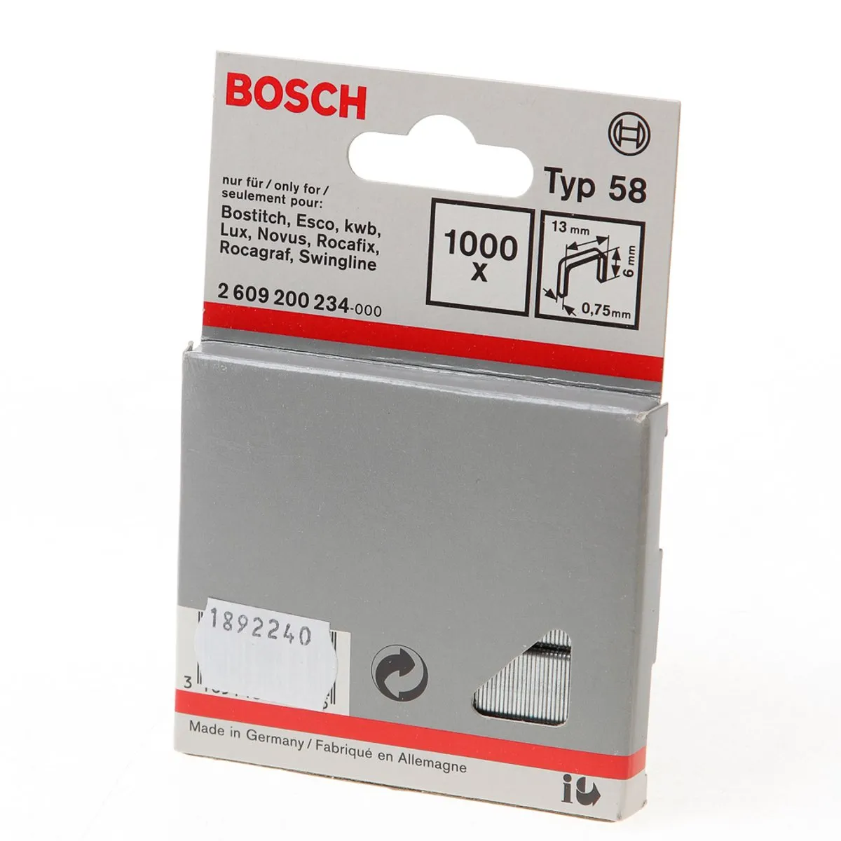 Bosch Nieten 13x0,75x6mm
