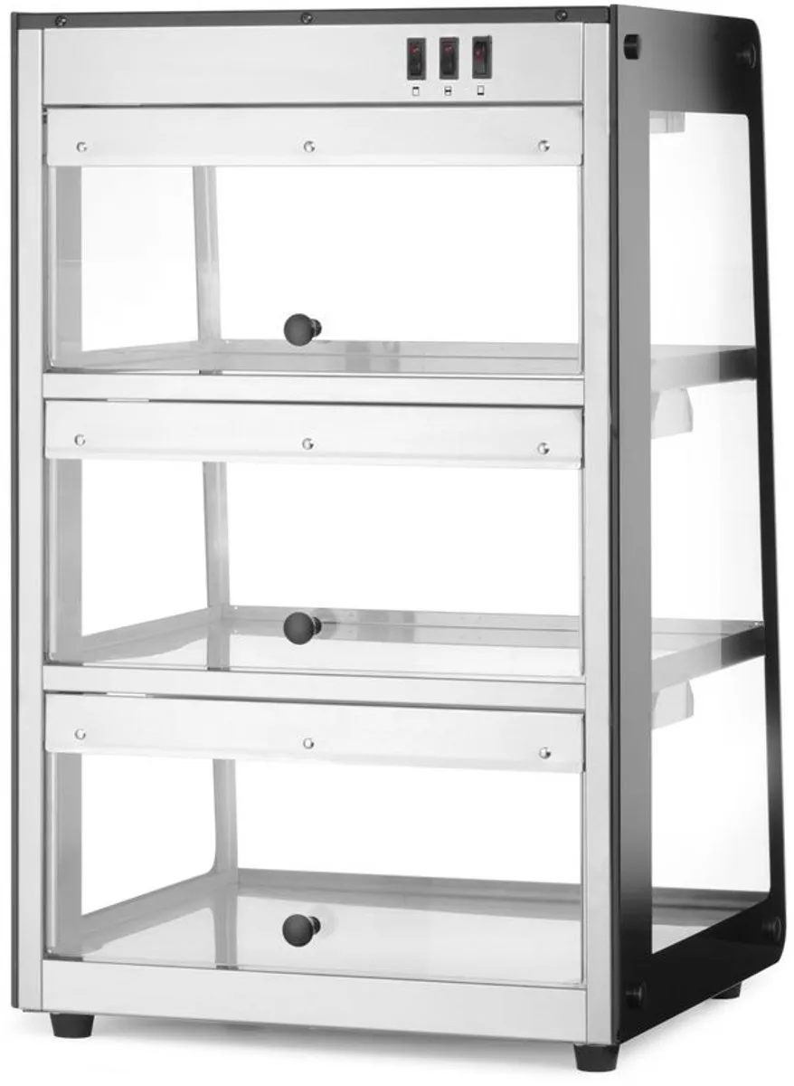 HENDI 273760 Warmhoudvitrine Opzetmodel - 500W - 472x447x775mm - Rvs