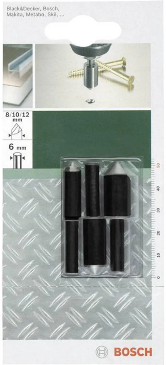 Bosch Conische Verzinkboor-Set 3-delig - Hout - 8/10/12mm