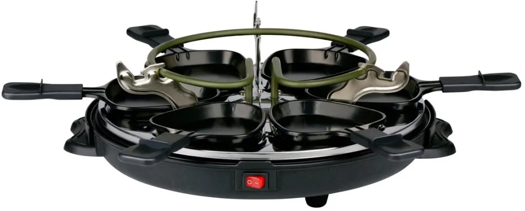 Alpina Raclette Grill GTH-003 800W - 8 Personen - Zwart