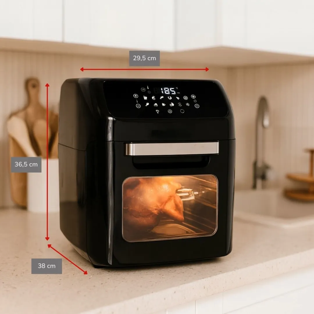 Alpina Airfryer Oven XXXL 12L - 1800W - Zwart