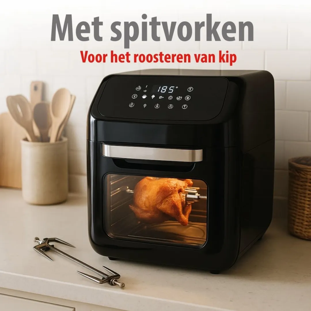 Alpina Airfryer Oven XXXL 12L - 1800W - Zwart