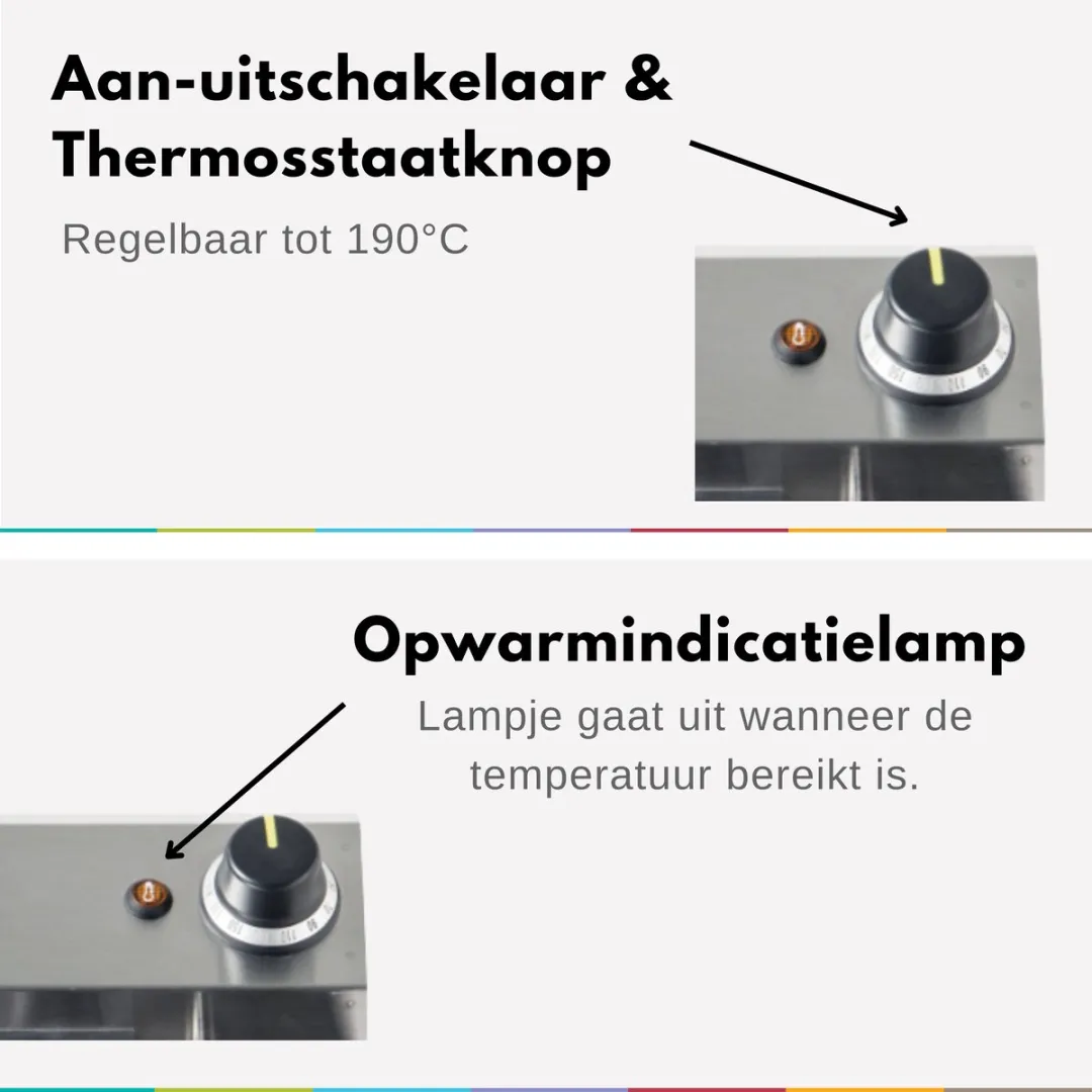 Hendi Friteuse 8L - 3500W - Roestvrij staal
