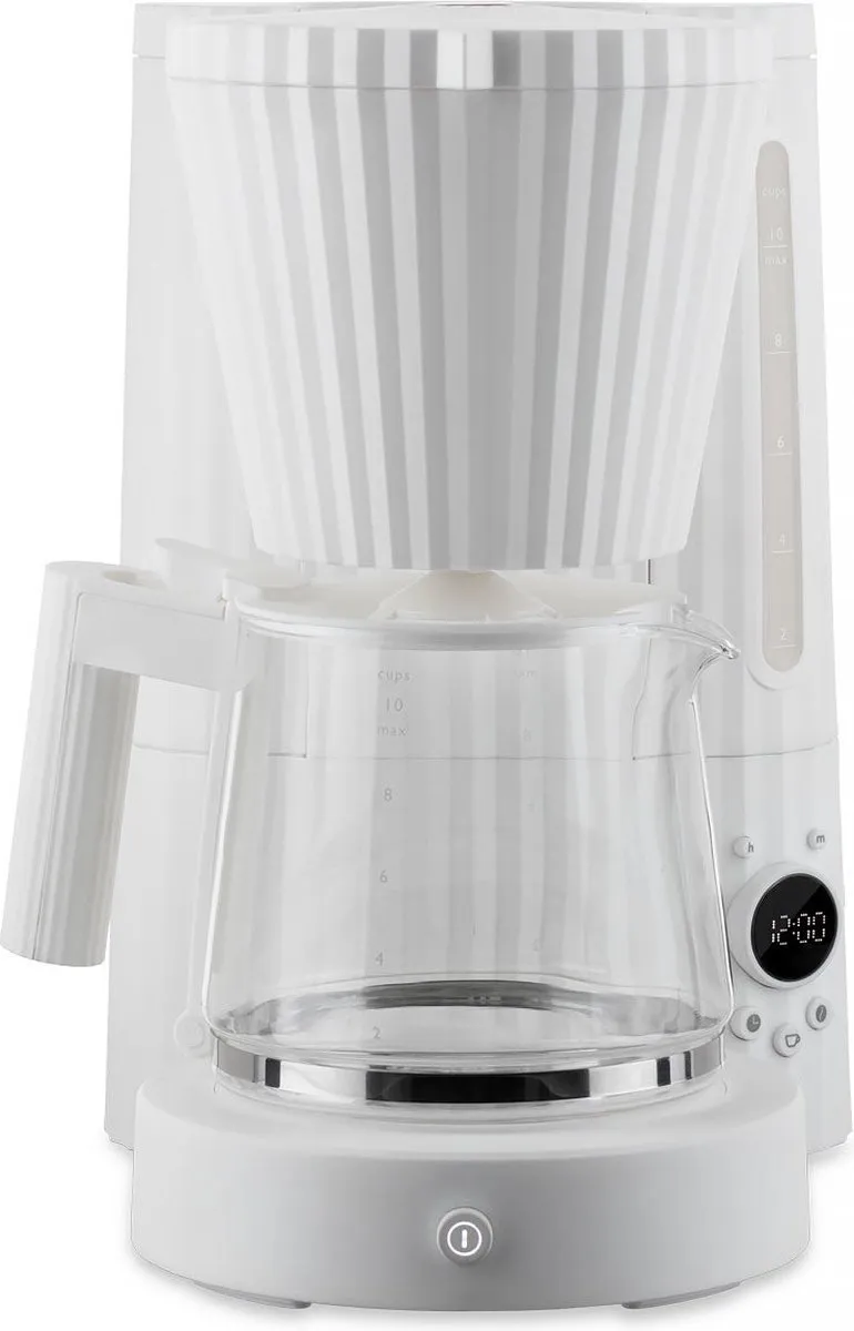Alessi Plissé Filter-Koffiezetapparaat MDL14 W - 1.5L - 8 Kopjes - Wit
