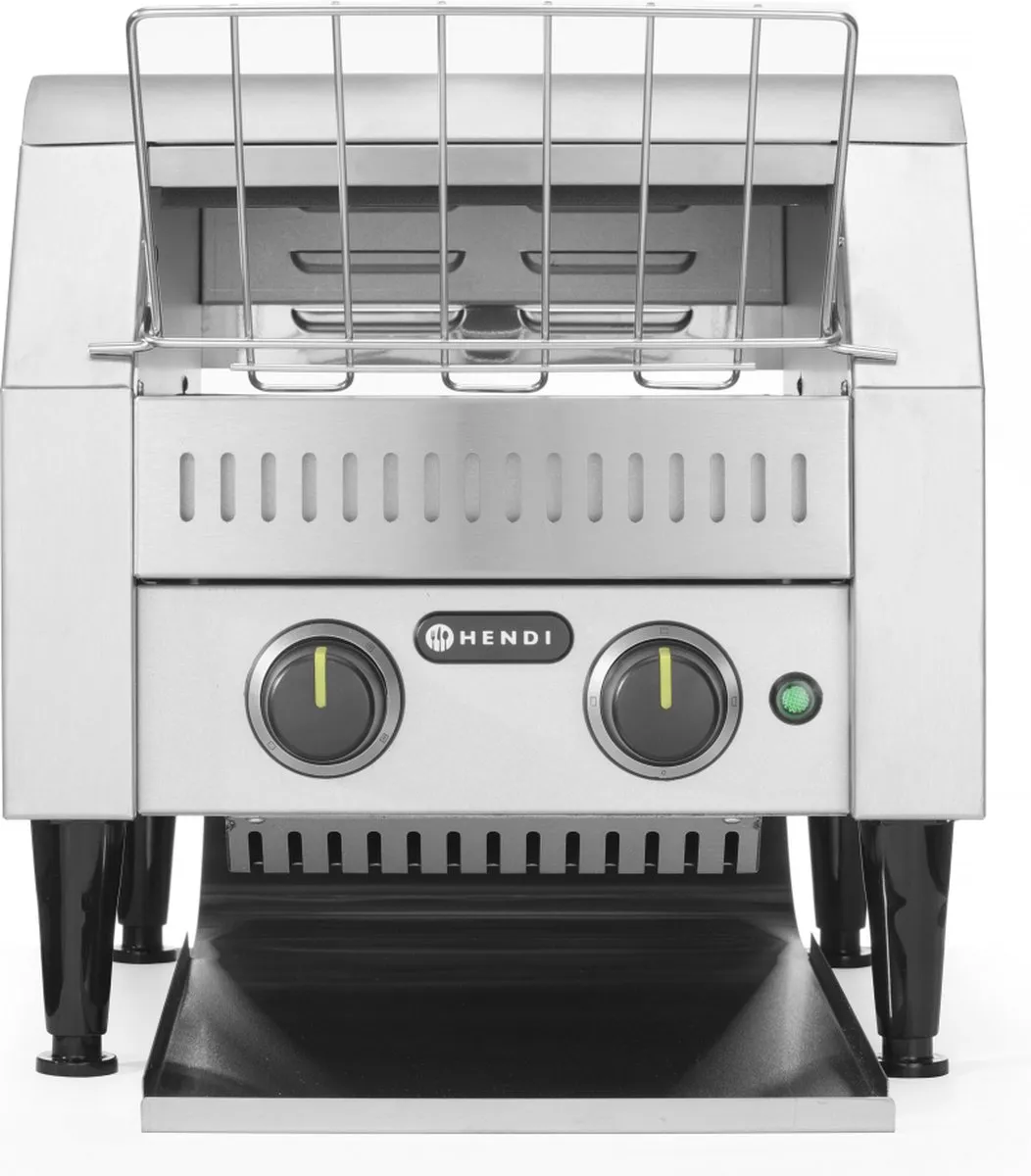 HENDI 261309 Dubbele Doorloop Broodrooster - 2240W - Zilver