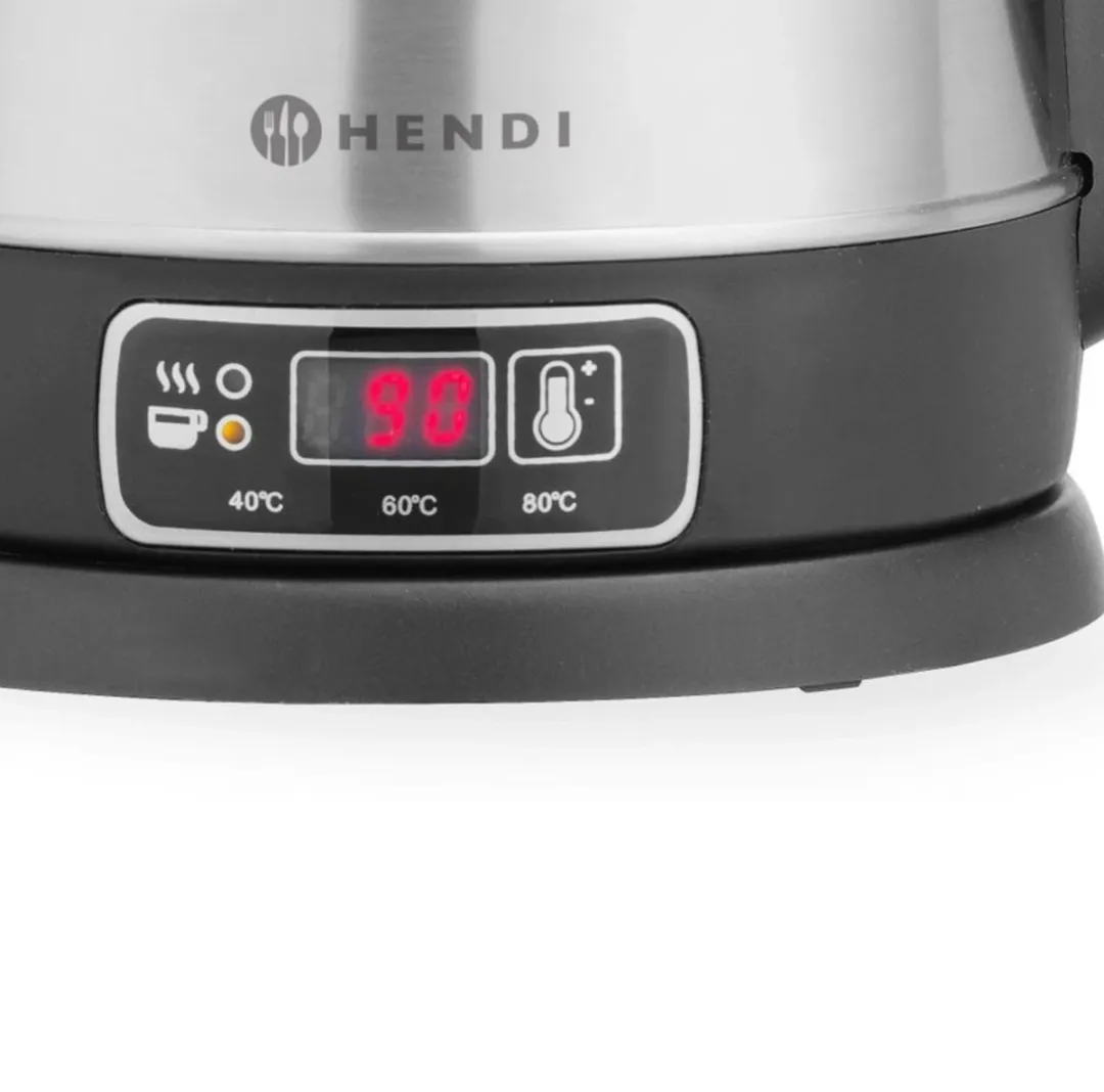 HENDI 209943 Draadloze Waterkoker 1,8L - 1800W - Roestvrij staal