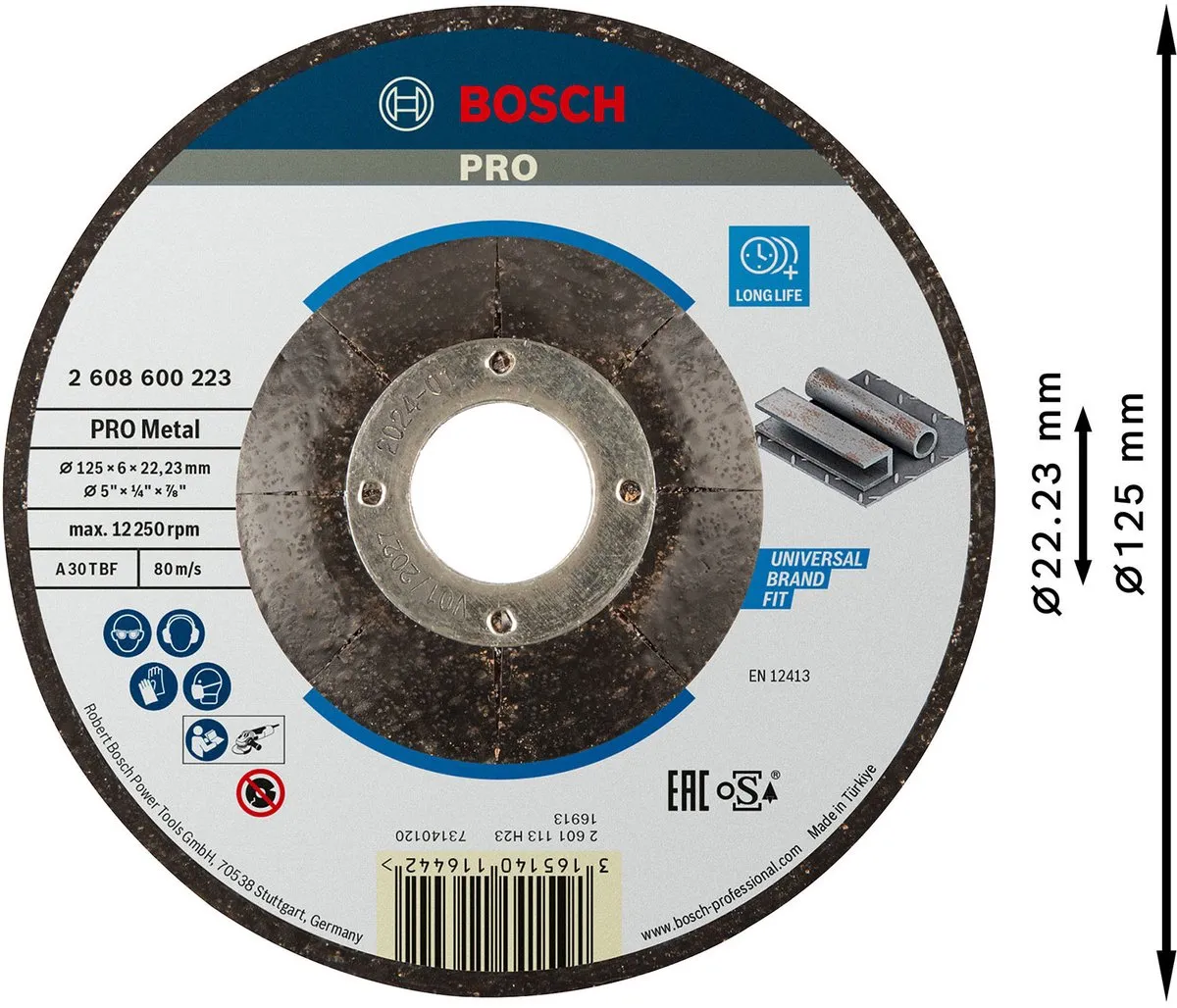 Bosch Expert for Metal A 30 T BF Afbraamschijf 125mm - 22,23mm