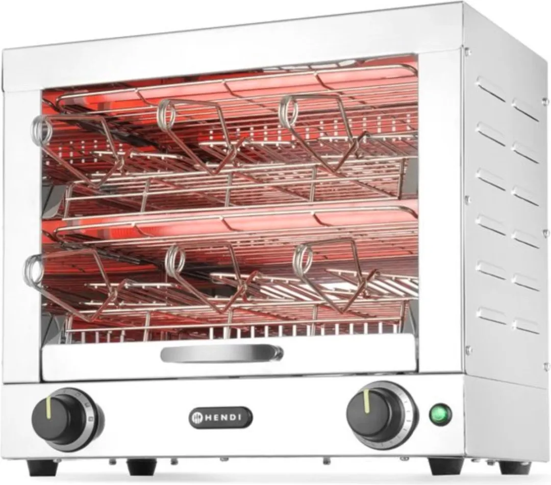 HENDI Tosti-apparaat 2 lagen 6 tostiklemmen 3000W