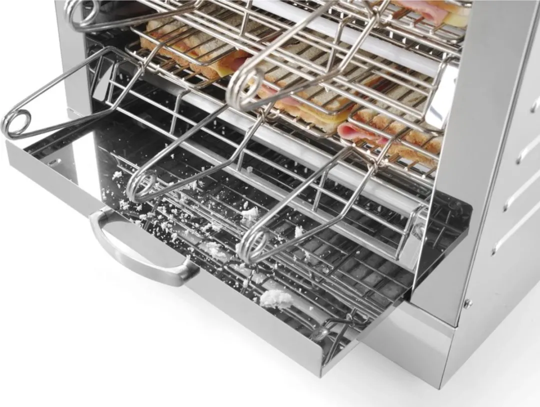 HENDI Tosti-apparaat 2 lagen 6 tostiklemmen 3000W - RVS