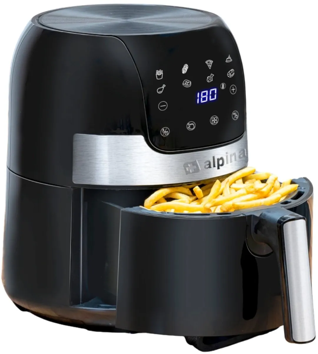 Alpina Airfryer 3.5L - 1400W - Zwart