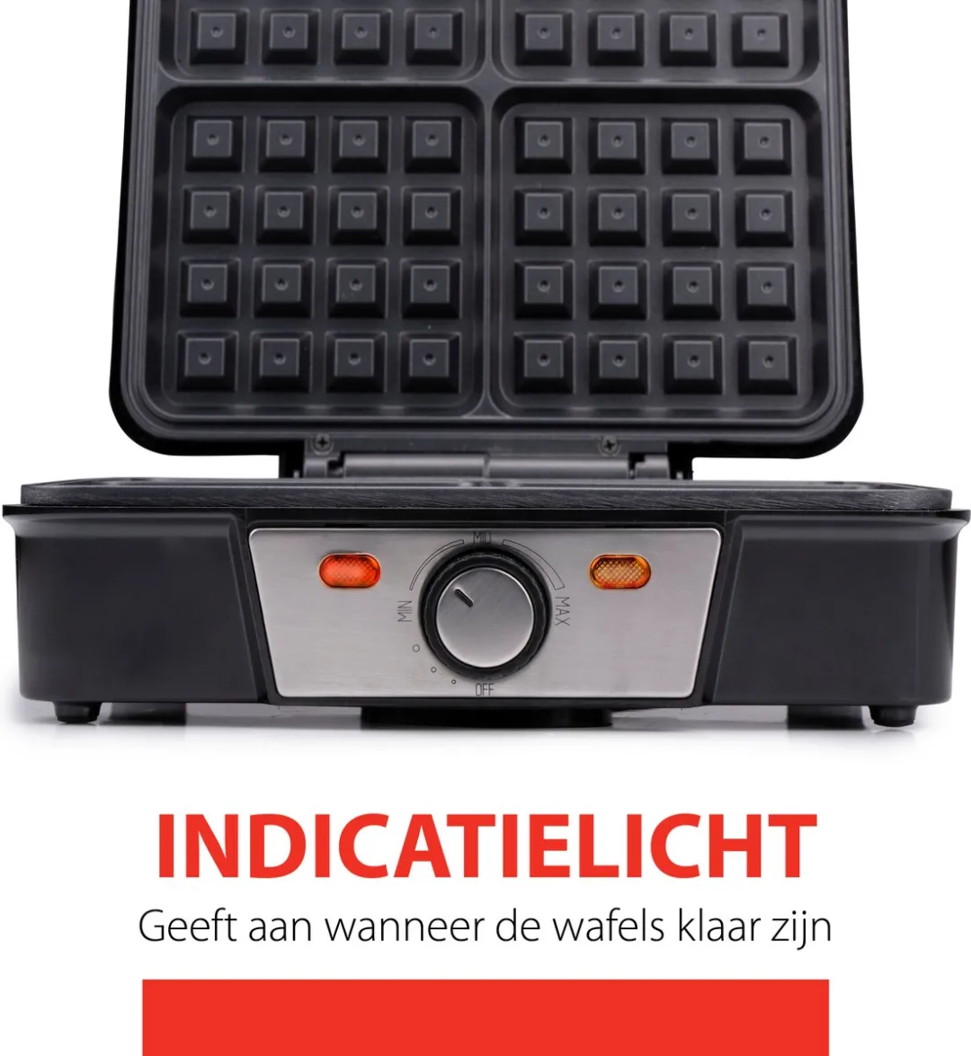 Alpina Wafelijzer SW8005 - 4 Wafels 1200W