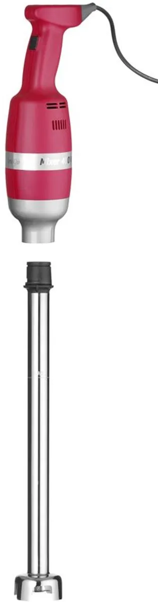HENDI Profi Line Staafmixer 500mm - 9 Snelheden - 400W - Rood/RVS