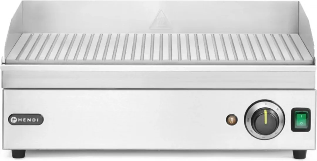 HENDI Geribbelde Bakplaat 154953 - 527x404mm - Roestvrij staal