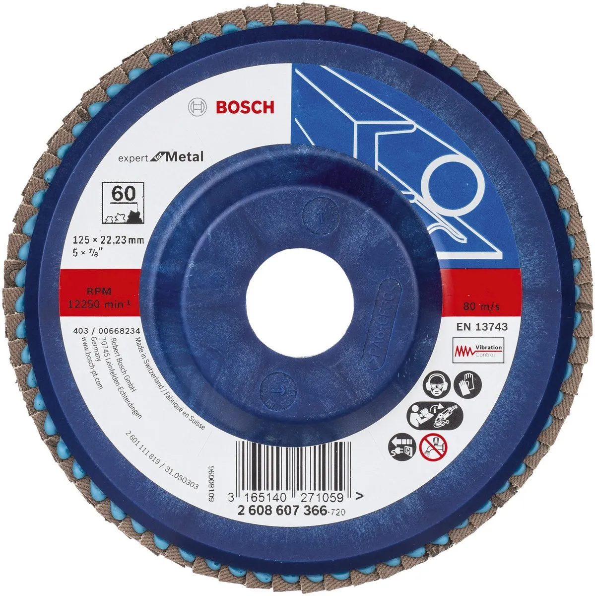 Bosch Lamellenschuurschijf X551 125mm - 60 Korrel