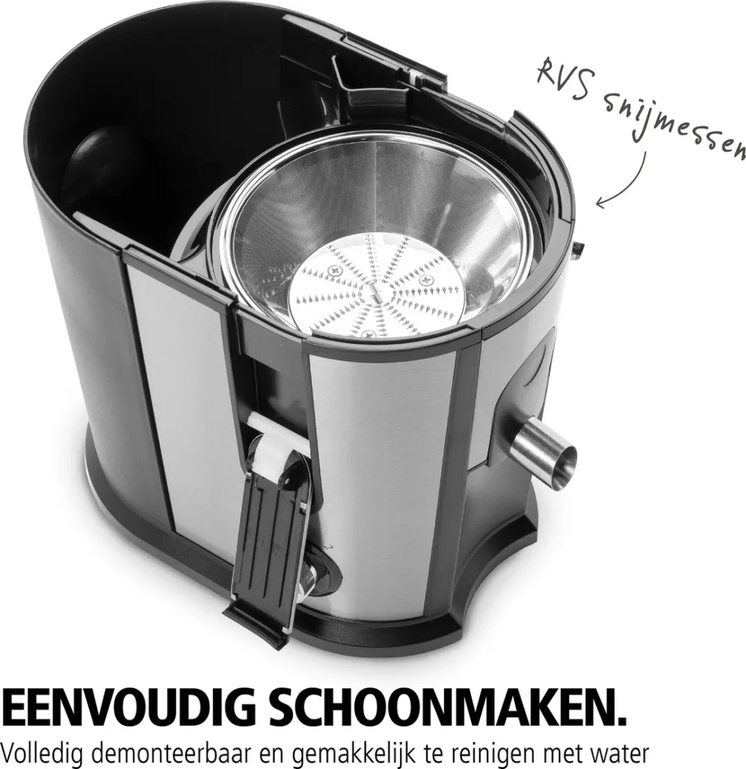 Brabantia BBEK1123 Sapcentrifuge 500W - RVS - afbeelding 6 van 6