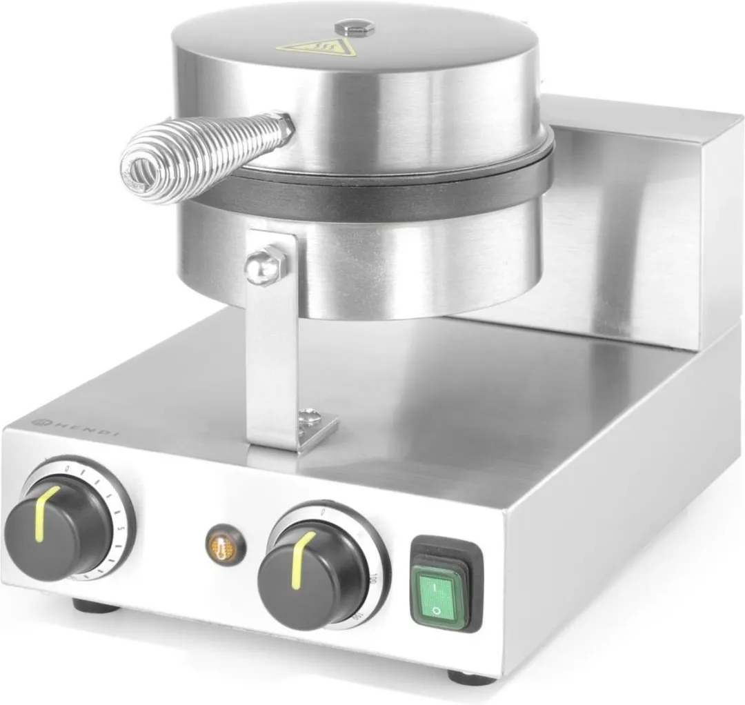Hendi Rond Wafelijzer 1000W - 2 Platen - Model 212172
