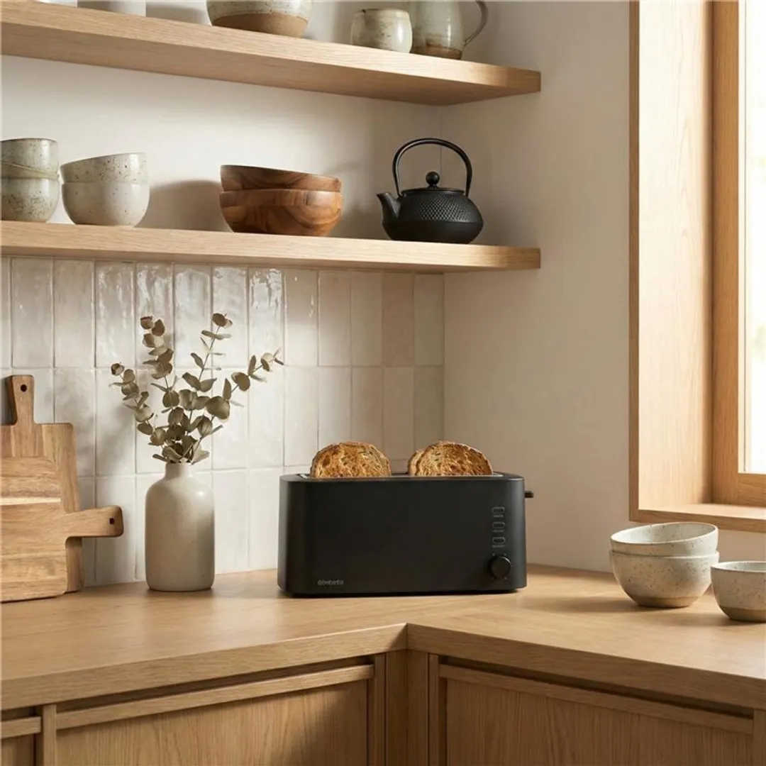 Brabantia BBEK1028 Broodrooster 4 sneetjes - 1630W - Zwart