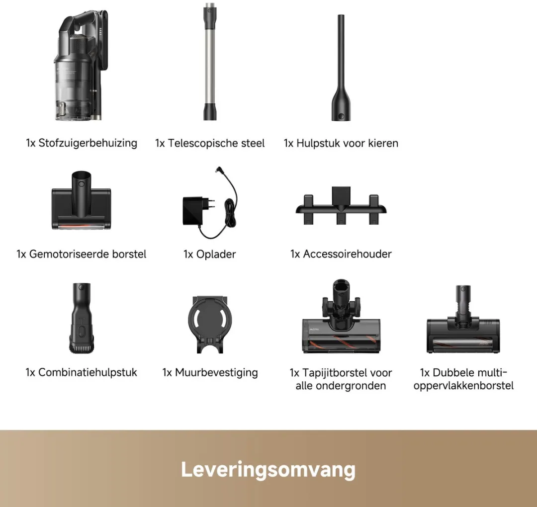 Mova G70 Complete Snoerloze Steelstofzuiger - 225 AW - Zwart