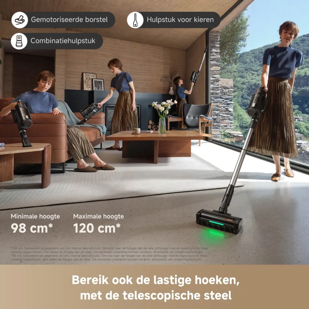 Mova G70 Complete Snoerloze Steelstofzuiger - 225 AW - Zwart - afbeelding 6 van 6