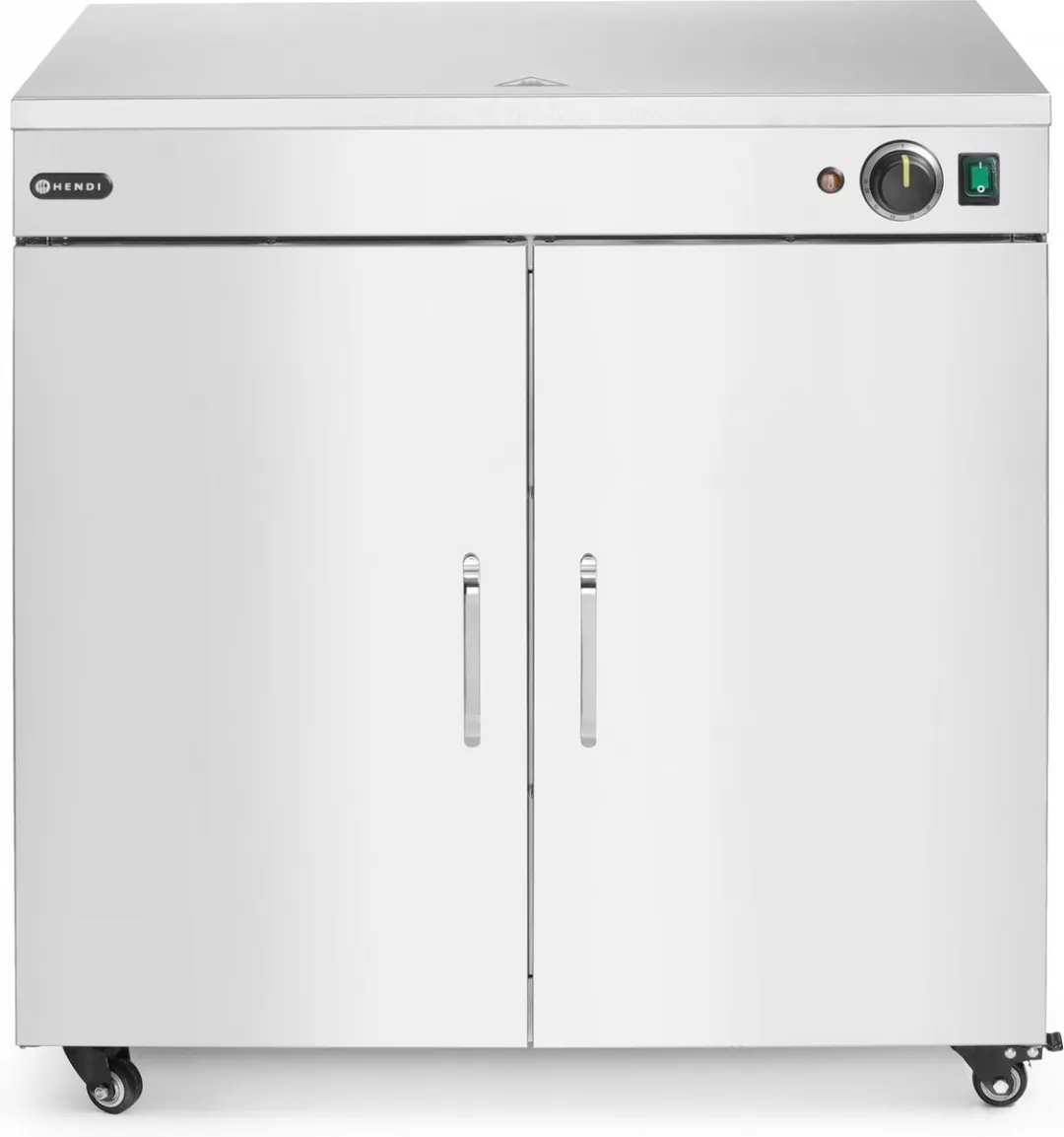 Hendi Dubbele Bordenwarmer 250174 - 800W - Roestvast Staal - Grijs