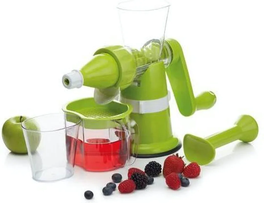 KitchenCraft Handbediende Juicer - 3-delig Groen