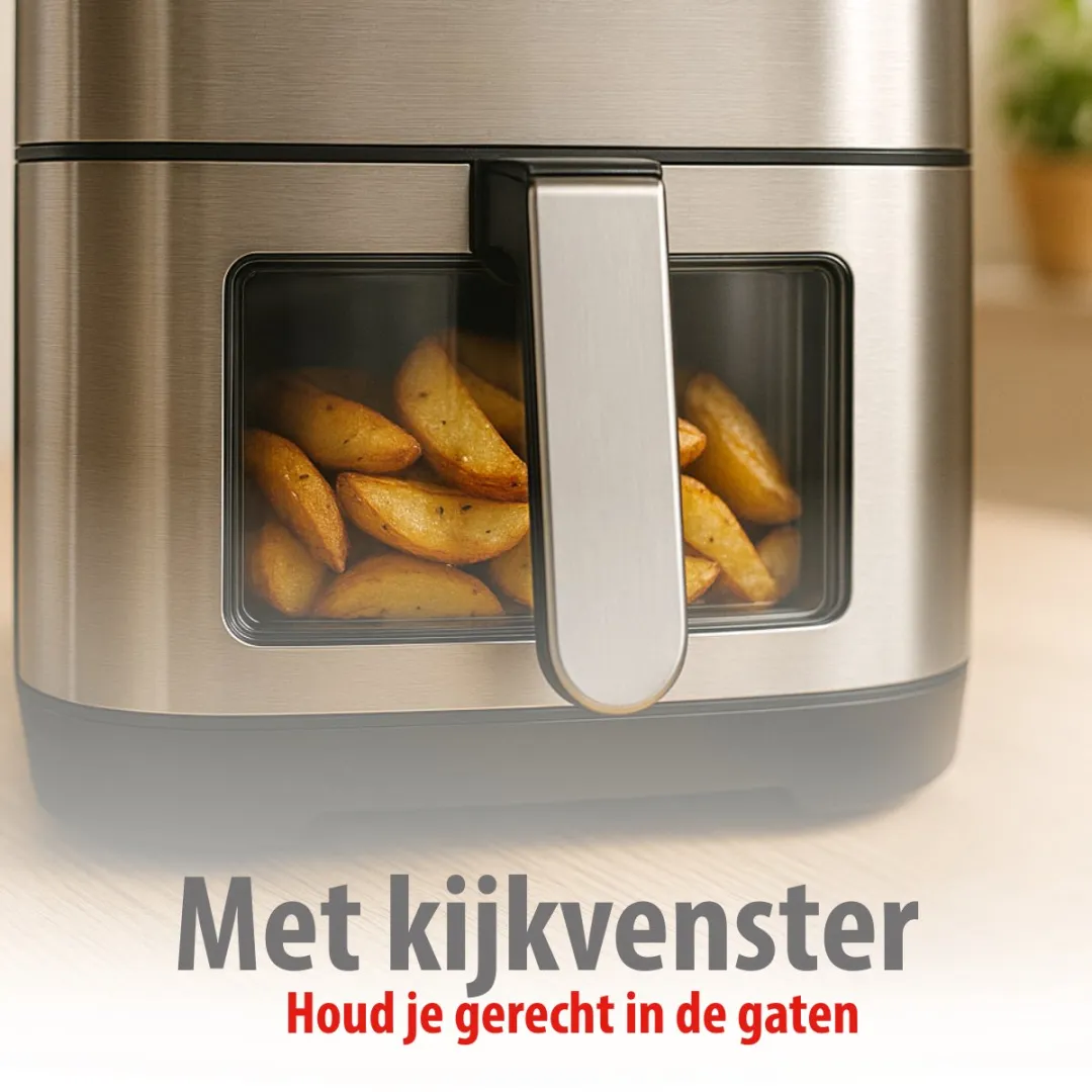 Alpina Airfryer XXL 8L - Zilver