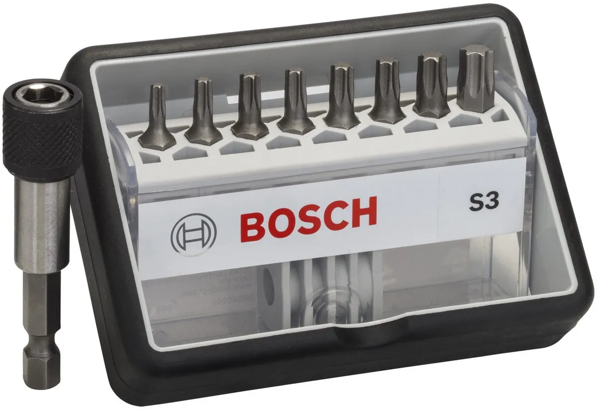 Bosch Robust Line Bitset S Extra Hard 25mm - 9 Stuks