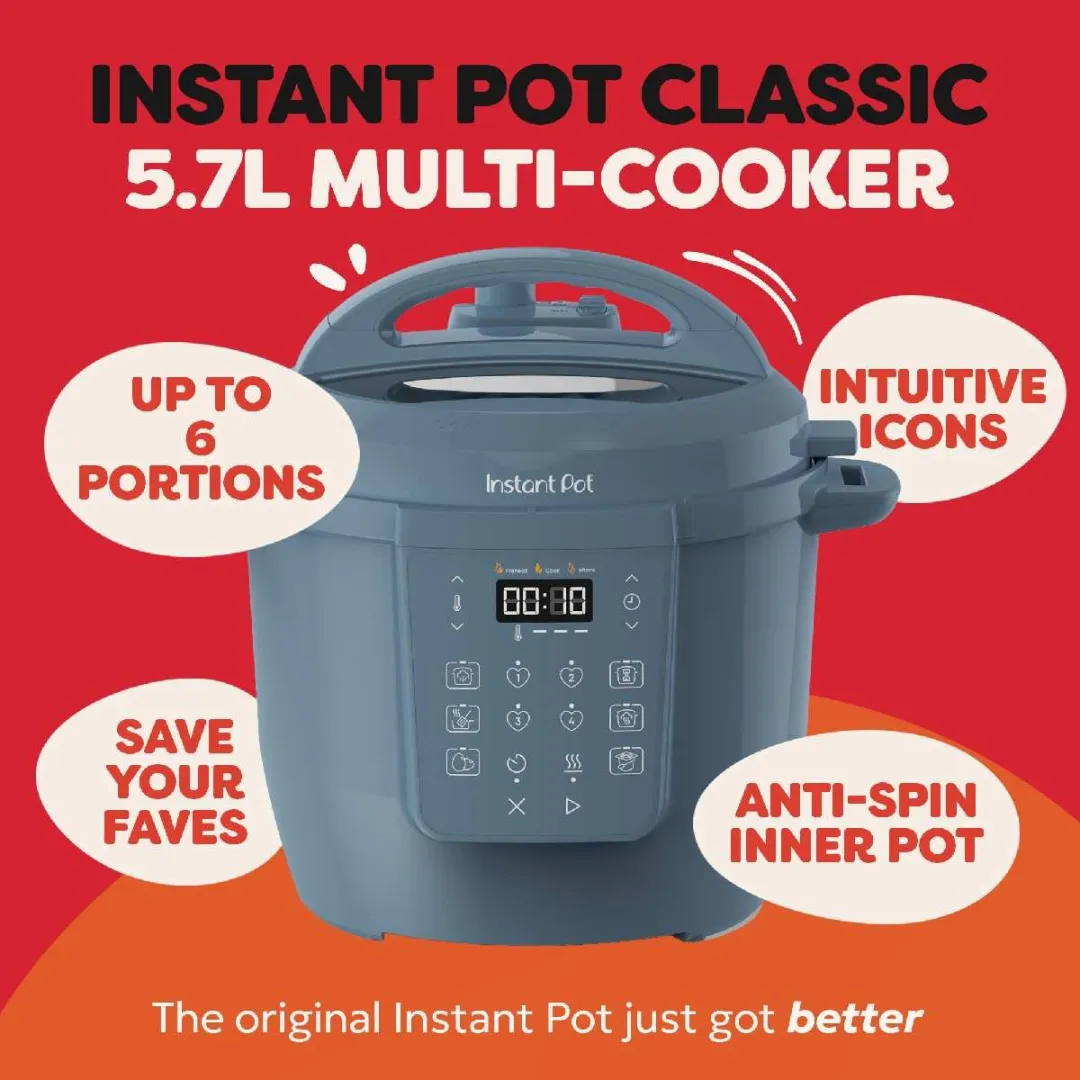 Instant Pot Classic 5,7L Multicooker - 7-in-1 Daydream Blauw - afbeelding 6 van 6
