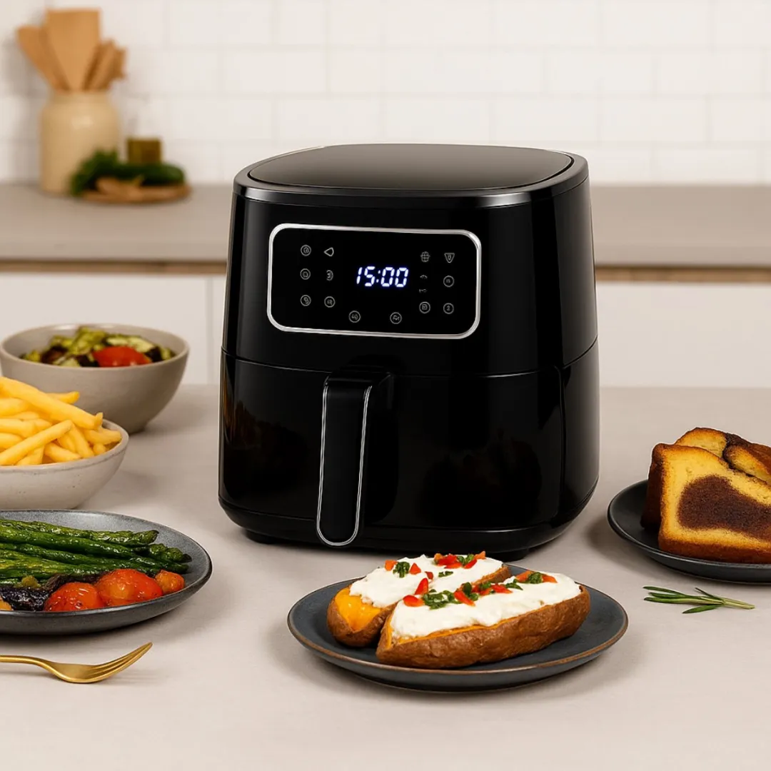Alpina Airfryer 4.5L - 1450W - Zwart - afbeelding 6 van 6