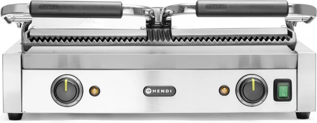 HENDI HT263709 Dubbele Contactgrill 3600W - 3 Platen - Rvs