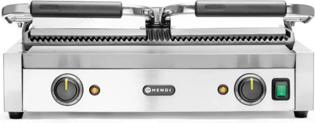 HENDI HT263709 Dubbele Contactgrill 3600W - 3 Platen - Rvs