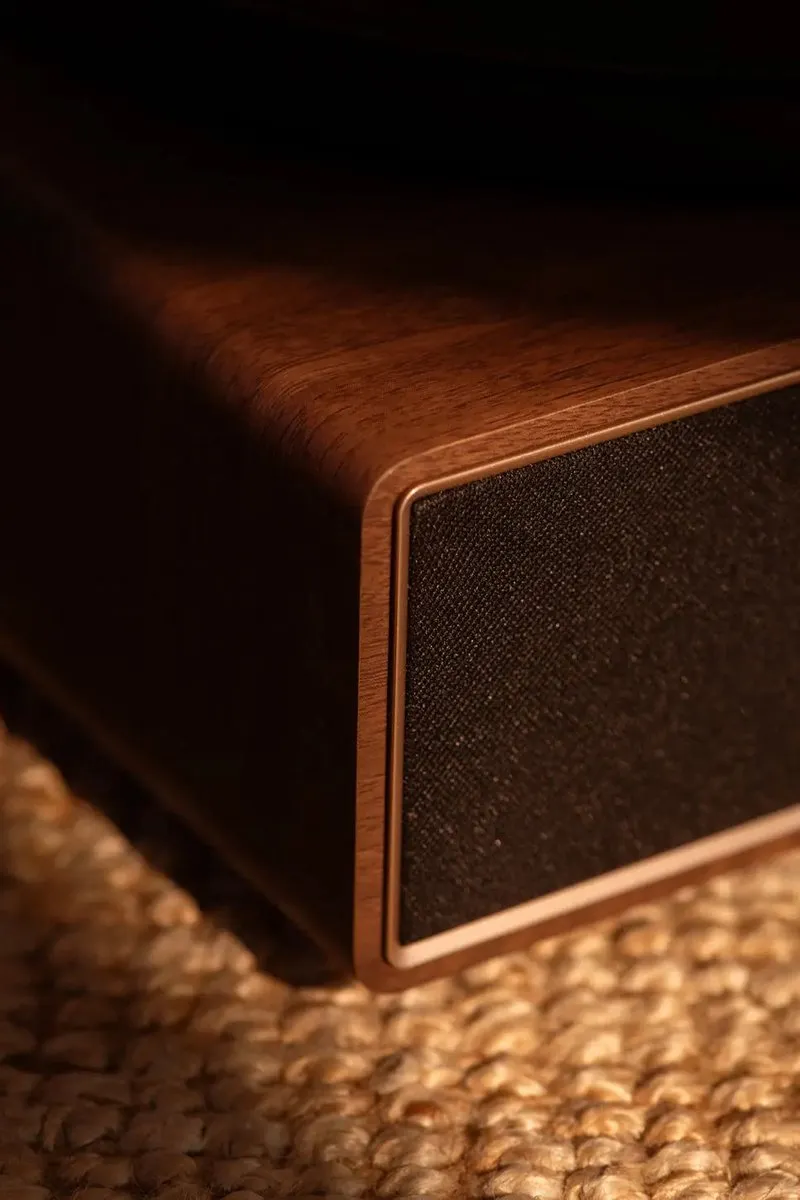 Crosley Stave - Platenspeler met speakers - Walnoot