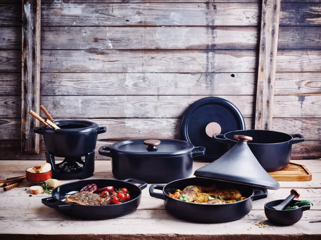 Beka Nori Fondueset 8 Vorken - Zwart