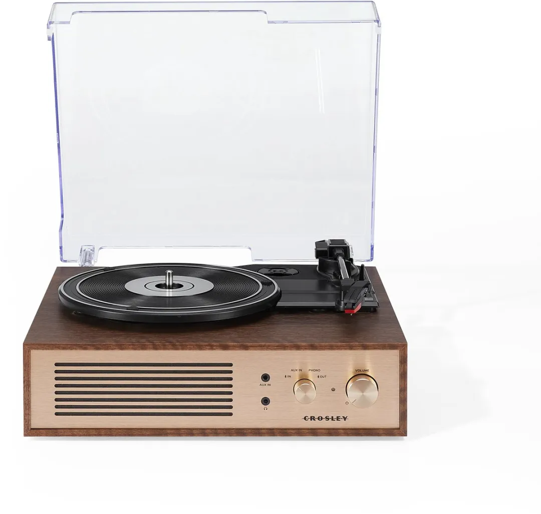 Crosley Miles platenspeler - Walnoot - Bluetooth in/uit
