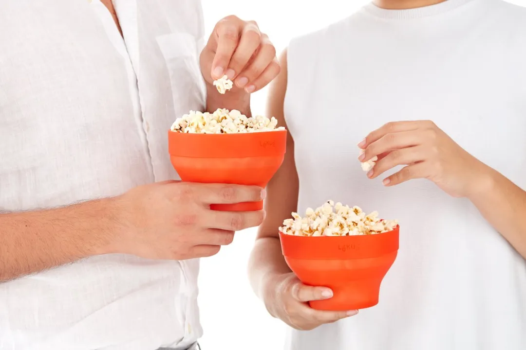 Lékué Mini Magnetron Popcorn Maker Set van 2 - Rood