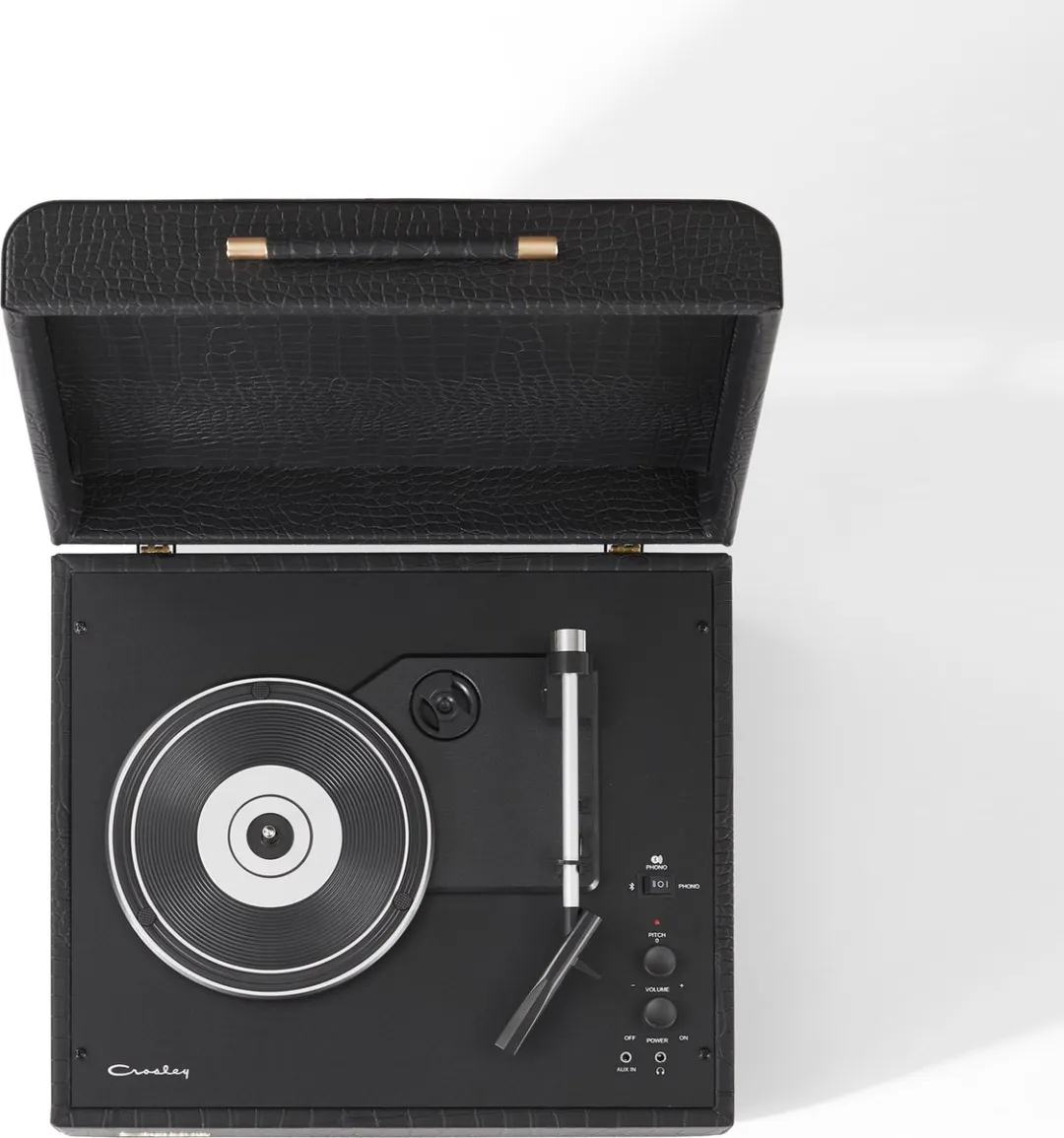 Crosley - Mercury - Black croc - Zwart - Bluetooth