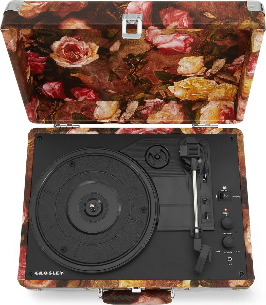 Crosley Voyager Bluetooth Platenspeler Bloemen