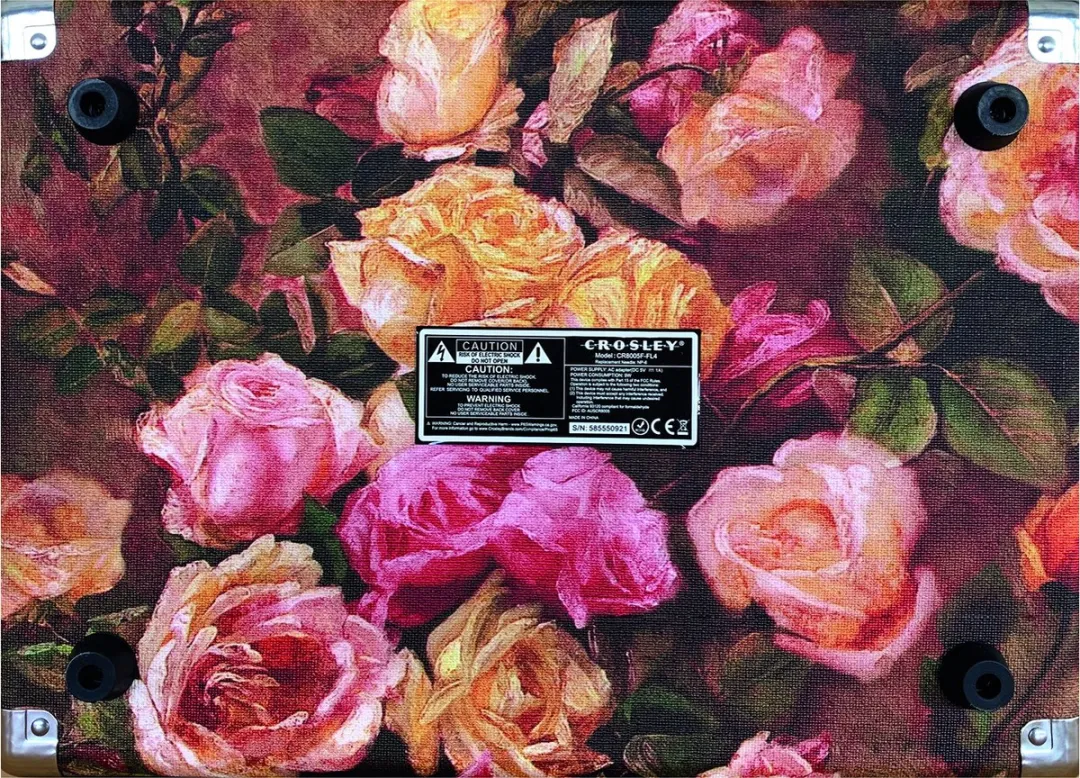 Crosley Voyager CR8005F-FL4 Platenspeler - Bloemen - afbeelding 6 van 6