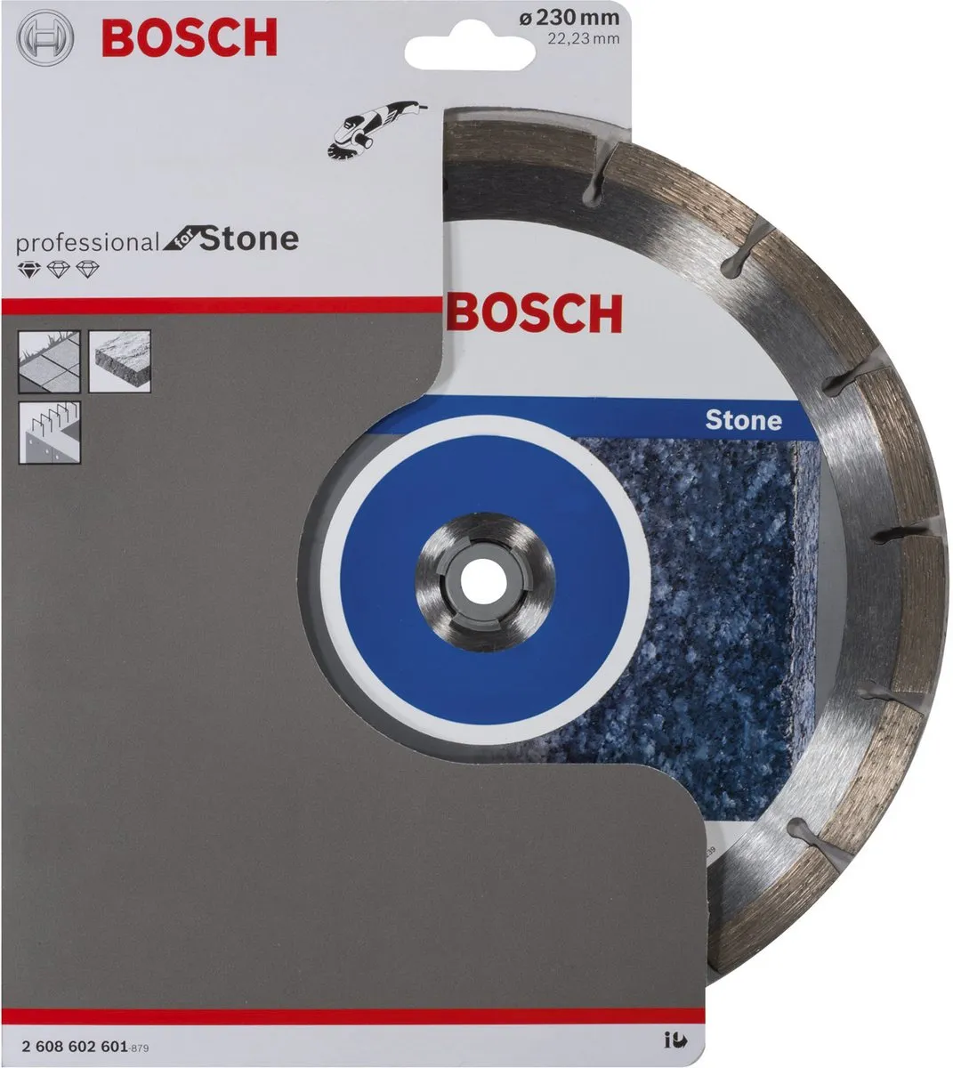Bosch Diamantdoorslijpschijf Standard for Stone 230mm - Metaal - afbeelding 6 van 6