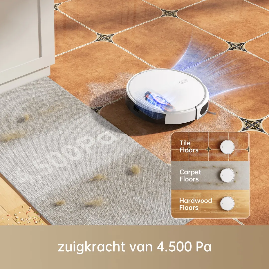 Mova M1 Robotstofzuiger 4500 Airwatts - Wit
