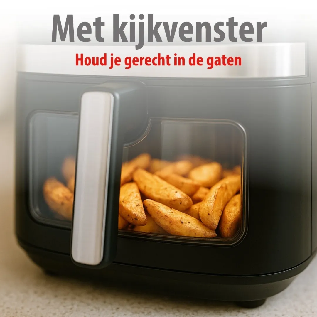 Alpina Airfryer XXL 9L - 1800W - 8 Programma's - Zwart