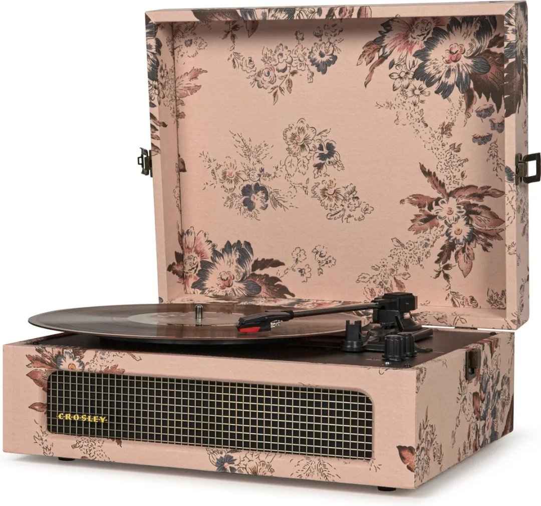 Crosley Voyager CR8017B-FL4 Draaitafel - Bloemen - afbeelding 2 van 6